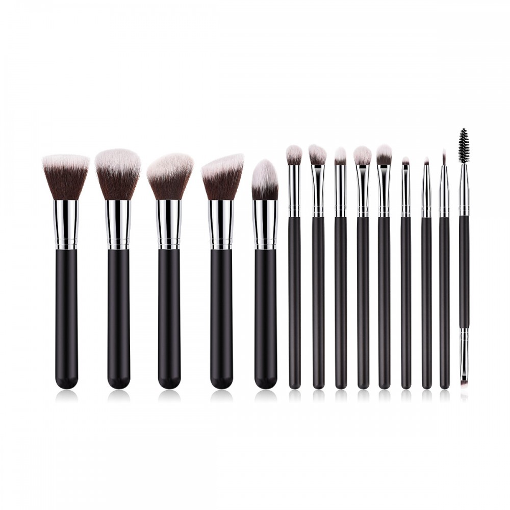 Professional 14 piece kabuki makeup brushes set