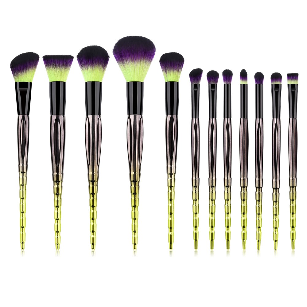 meteor handle 12pcs makeup brushes set