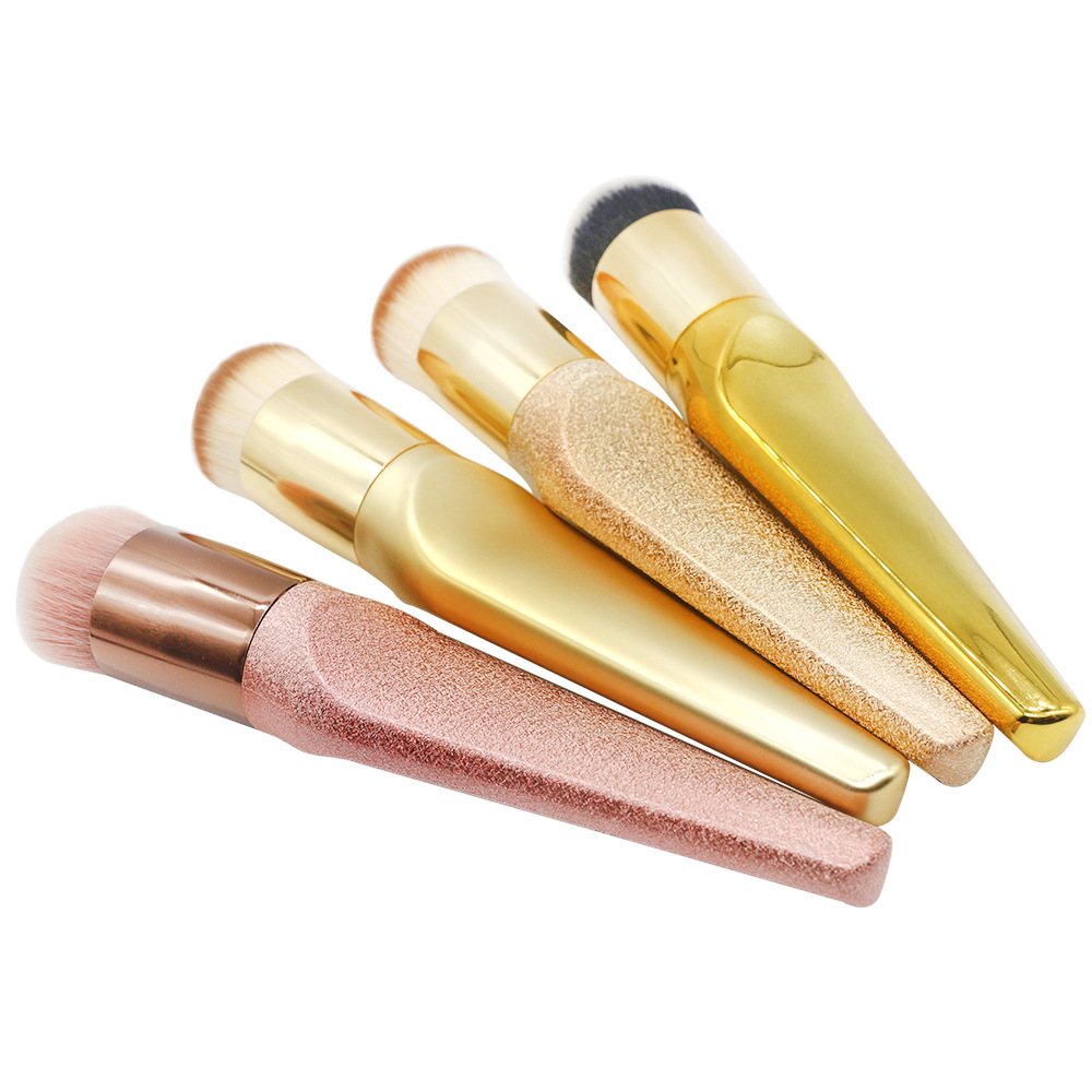 Rose gold makeup big foundation brush