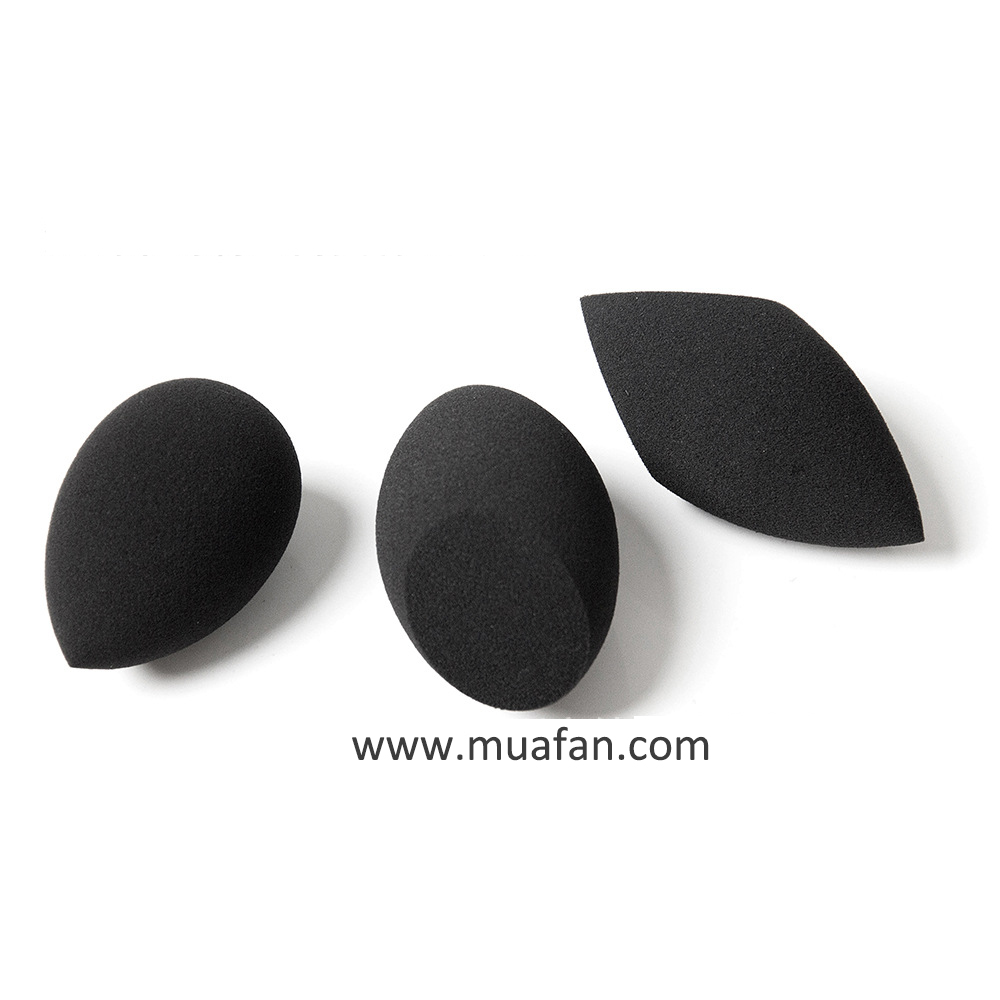 Black makeup microfiber sponge available wholesale