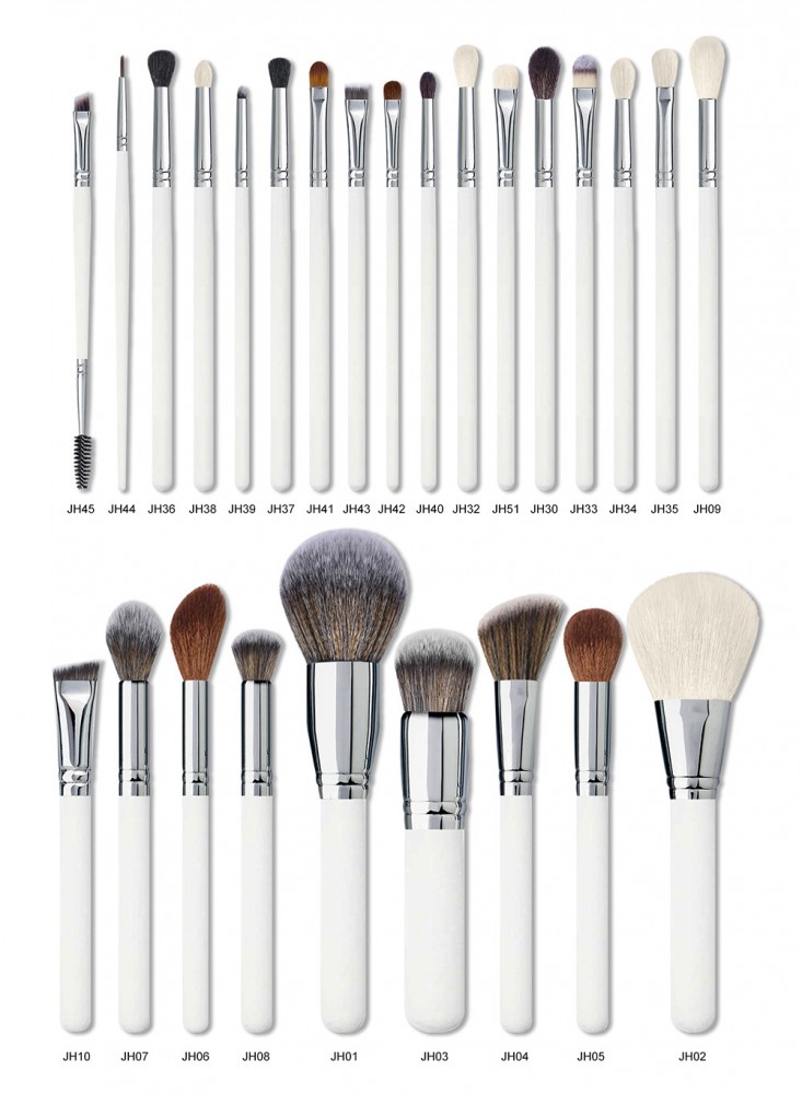 professional white 16pcs / 26pcs brushes set for m